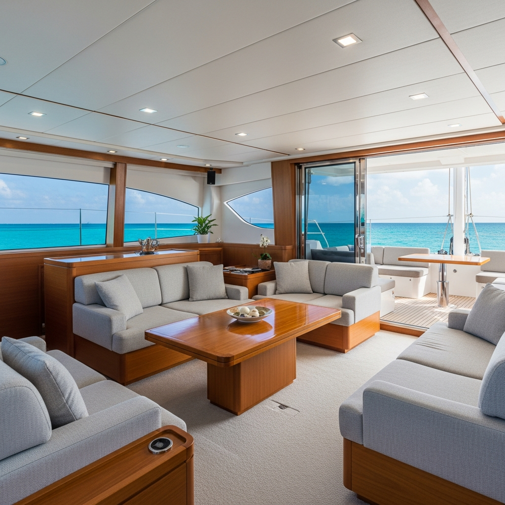 Belize Catamaran Deck